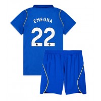 Chelsea Emmanuel Emegha #22 Hemmaställ Barn 2026-27 Korta ärmar (+ Korta byxor)